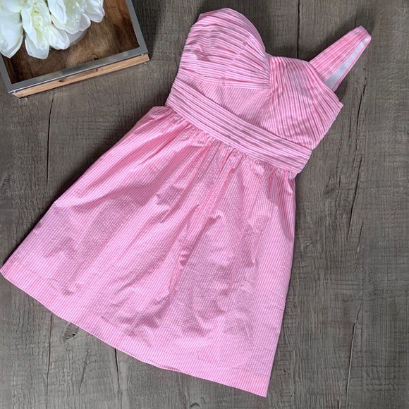 Lilly Pulitzer Addison One-Shoulder Dress Pink - Picture 5 of 9